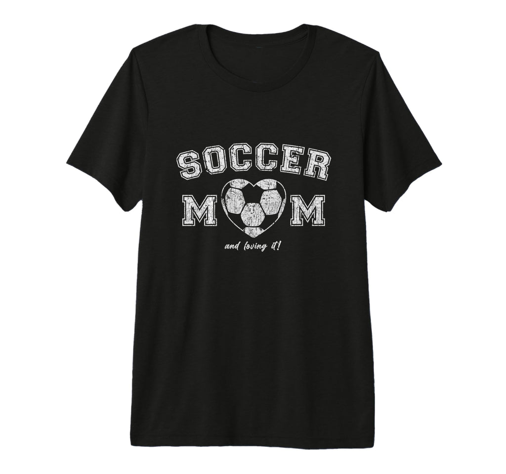Soccer Mom Heart Casual Tri Blend T-Shirt - Trendy Graphic Men Women