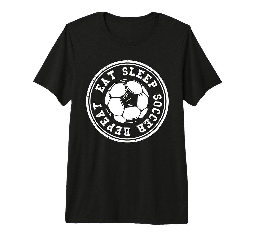 Eat Sleep Soccer Repeat Soccer Sports T-Shirt - Aesthetic Graphic Unisex