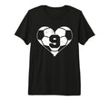 Soccer Number 9 Jersey Funny Soccer T-Shirt - Trendy Graphic for Adults