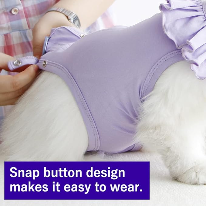 Cat Recovery Suit for Abdominal Wounds and Skin Diseases, Breathable Surgical Recovery Shirt After Surgery Wear Anti Licking Wounds,E-Collar Alternative for Cats Pet Kitten(RSC01-pink-l)