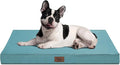Outdoor Dog Bed for Medium Dogs, Waterproof Dog Bed for Medium Dogs Cats, Orthopedic Egg Crate Foam Pet Bed with Washable and Removable Oxford Cover, Light Blue