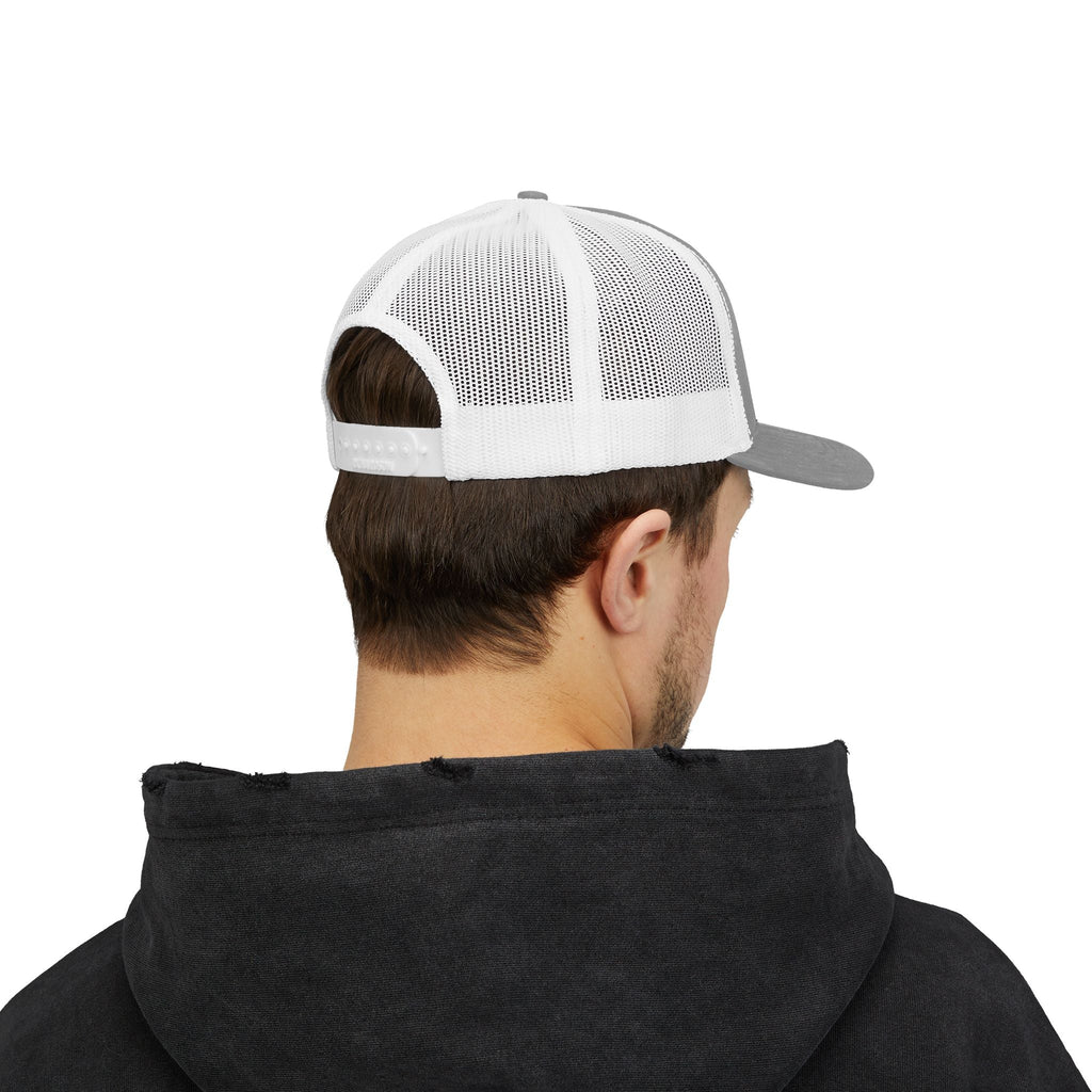 Peace ULP Trucker Cap - Vintage Grey Mesh Snapback Hat