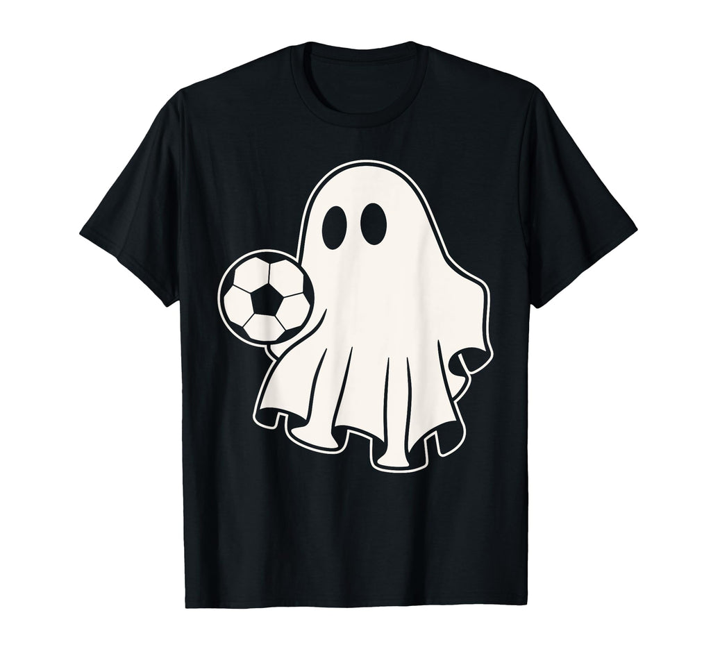 Funny Soccer Ghost Playing Soccer T-Shirt - Graphic Print for Adults