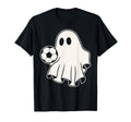 Funny Soccer Ghost Playing Soccer T-Shirt - Graphic Print for Adults