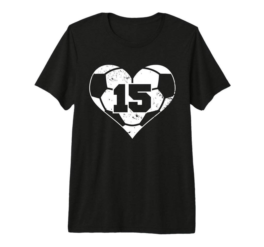 Soccer Number 15 Jersey Funny Soccer T-Shirt - Novelty Apparel for Adults