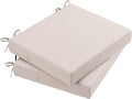 AAAAAcessories Outdoor Seat Cushions for Chairs, Waterproof, Fade-Resistant Patio Furniture Replacement Cushions, 18.5" x 16" x 3", Set of 2, Khaki Beige