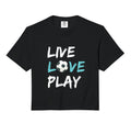 Soccer Live Love Play Comfort Colors Hoodie - Novelty Apparel for Adults