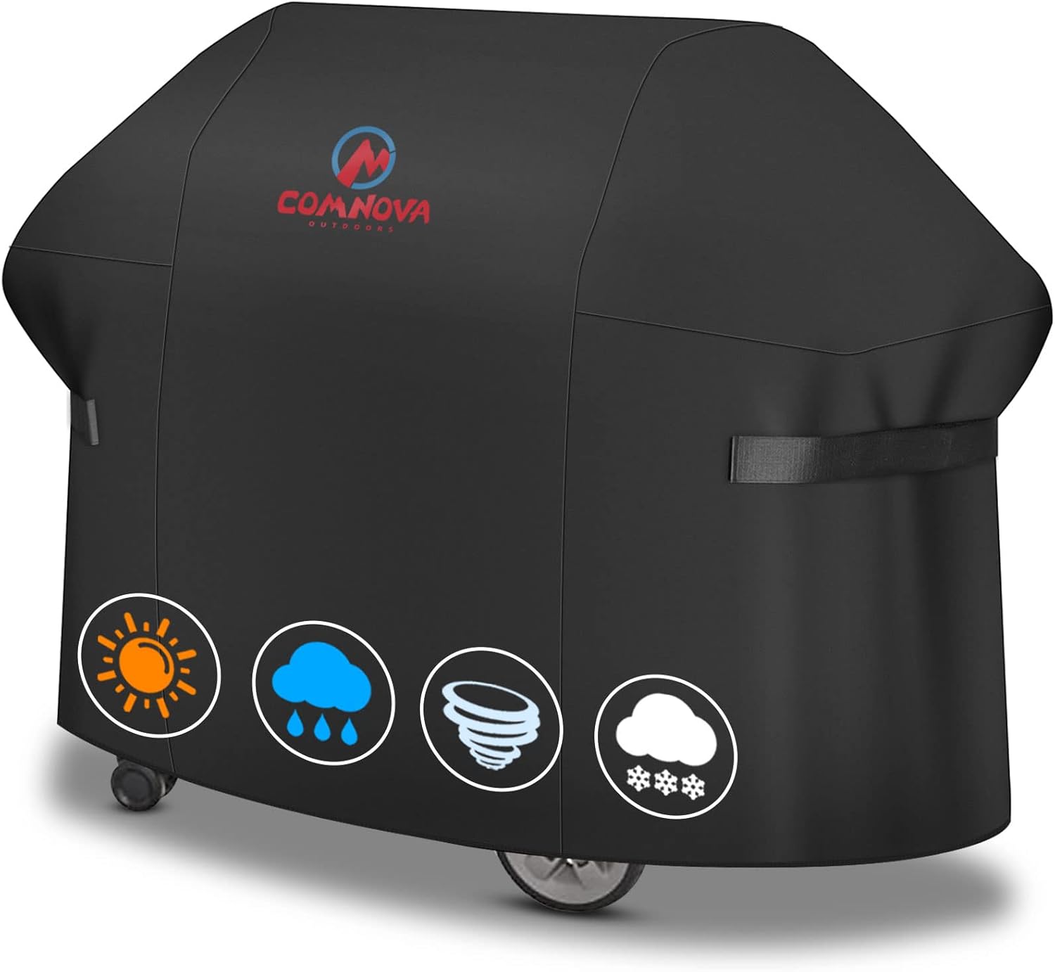 Comnova Grill Cover 65 Inch - 7131 BBQ Cover for Weber Genesis 400 Series and 4 Burner Gas Grill, 600D Heavy Duty & Waterproof Cover for Weber Genesis E435, E410, E440 (Not Fit 2022 Genesis E-435)