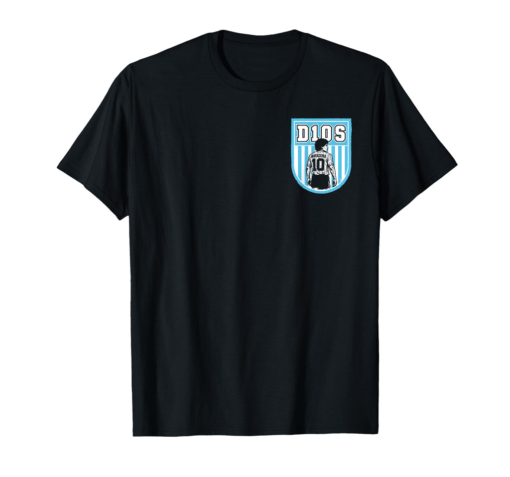 Diego Maradona D10S Shield Badge T-Shirt - Custom Art Print Unisex