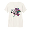 Funny Soccer Unicorn Just Who Loves T-Shirt - Minimalist Print Unisex