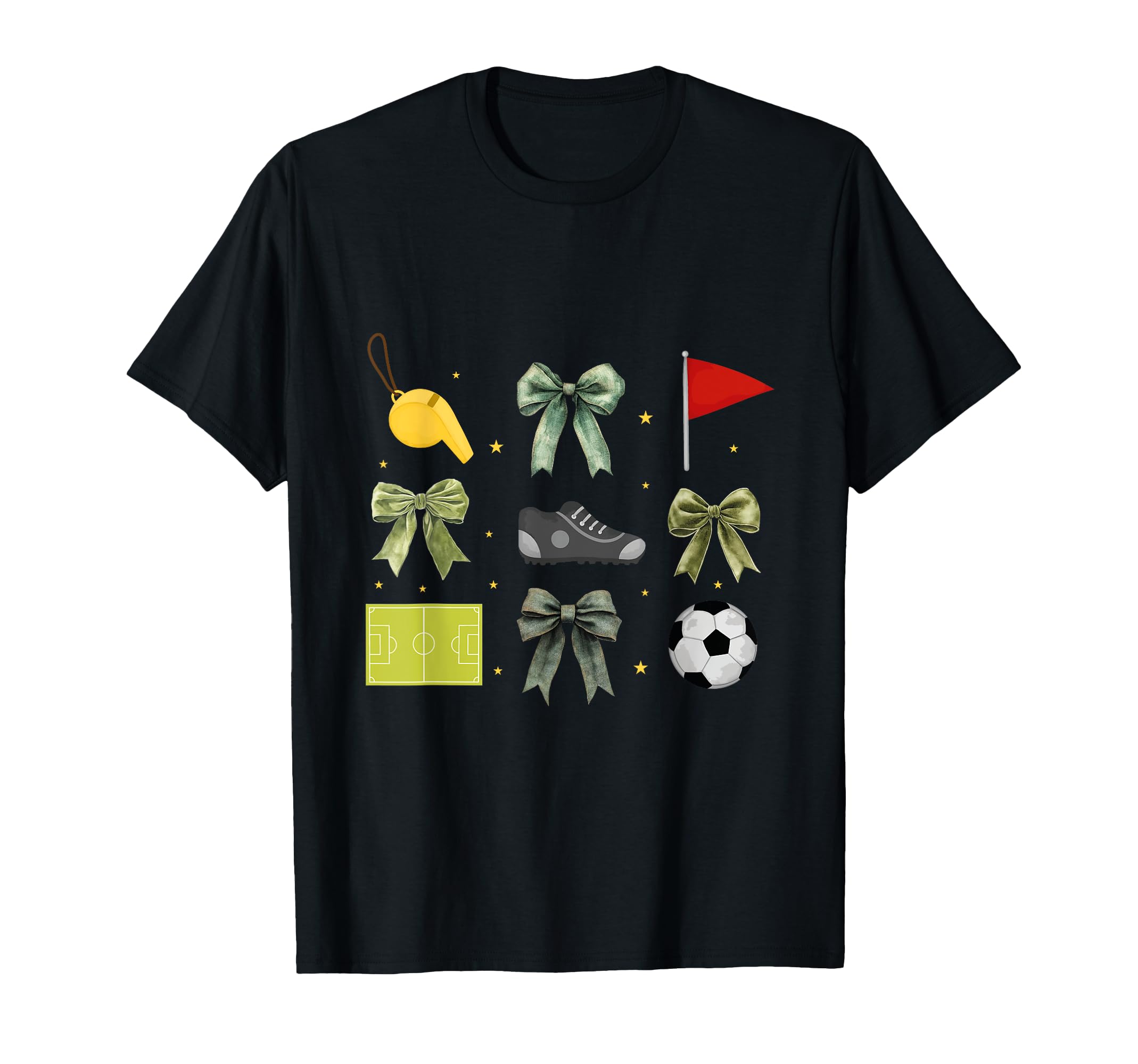 Soccer Coquette Bow Funny Soccer Game T-Shirt - Trendy Graphic Men Women