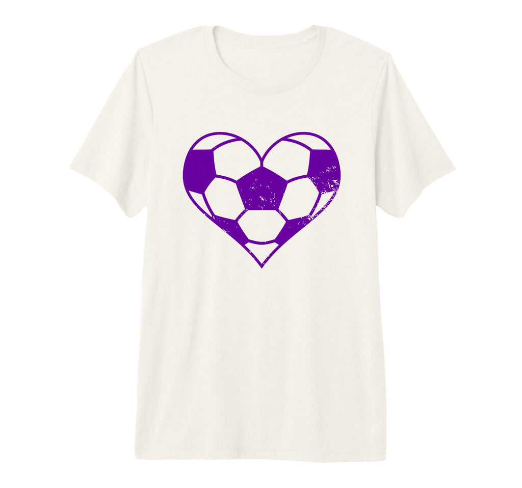 Soccer Heart Funny Soccer Player Mom Tri T-Shirt - Unique Graphic Unisex