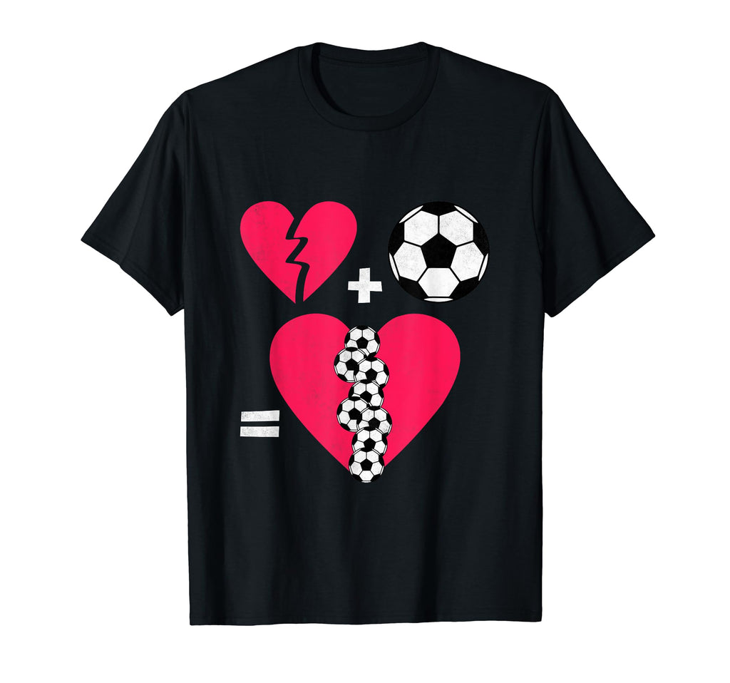 Soccer Heart Patch Up Soccer Love T-Shirt - Aesthetic Graphic for Adults