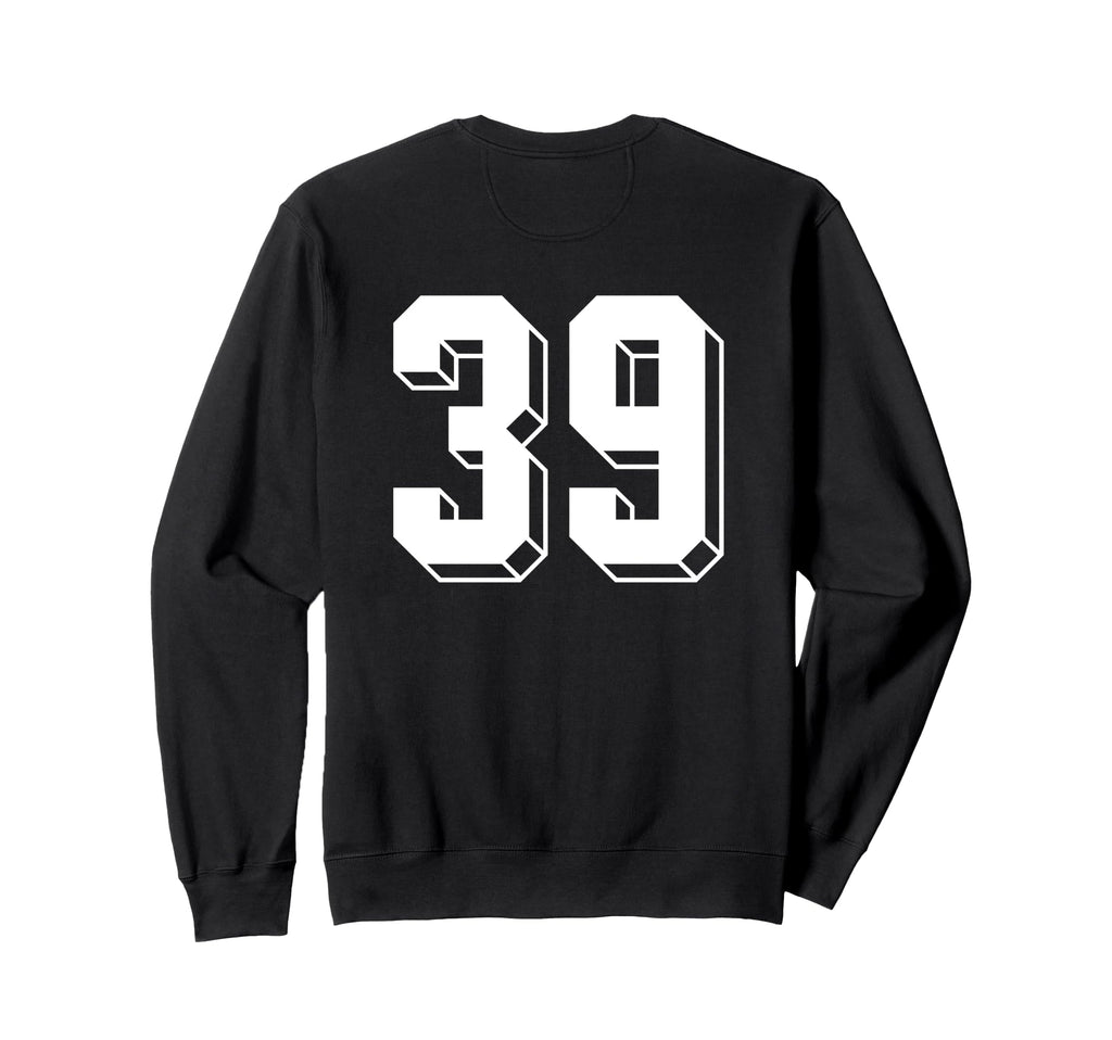Number 39 Backside 80S 90S Team Jersey Sweatshirt - Unique Graphic Unisex