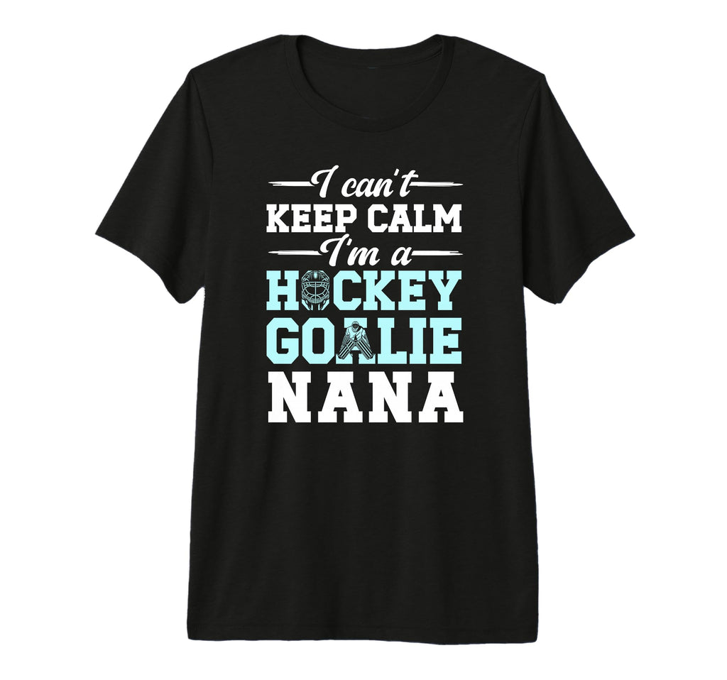 Im Hockey Goalie Nana Ice Hockey T-Shirt - Minimalist Print for Adults