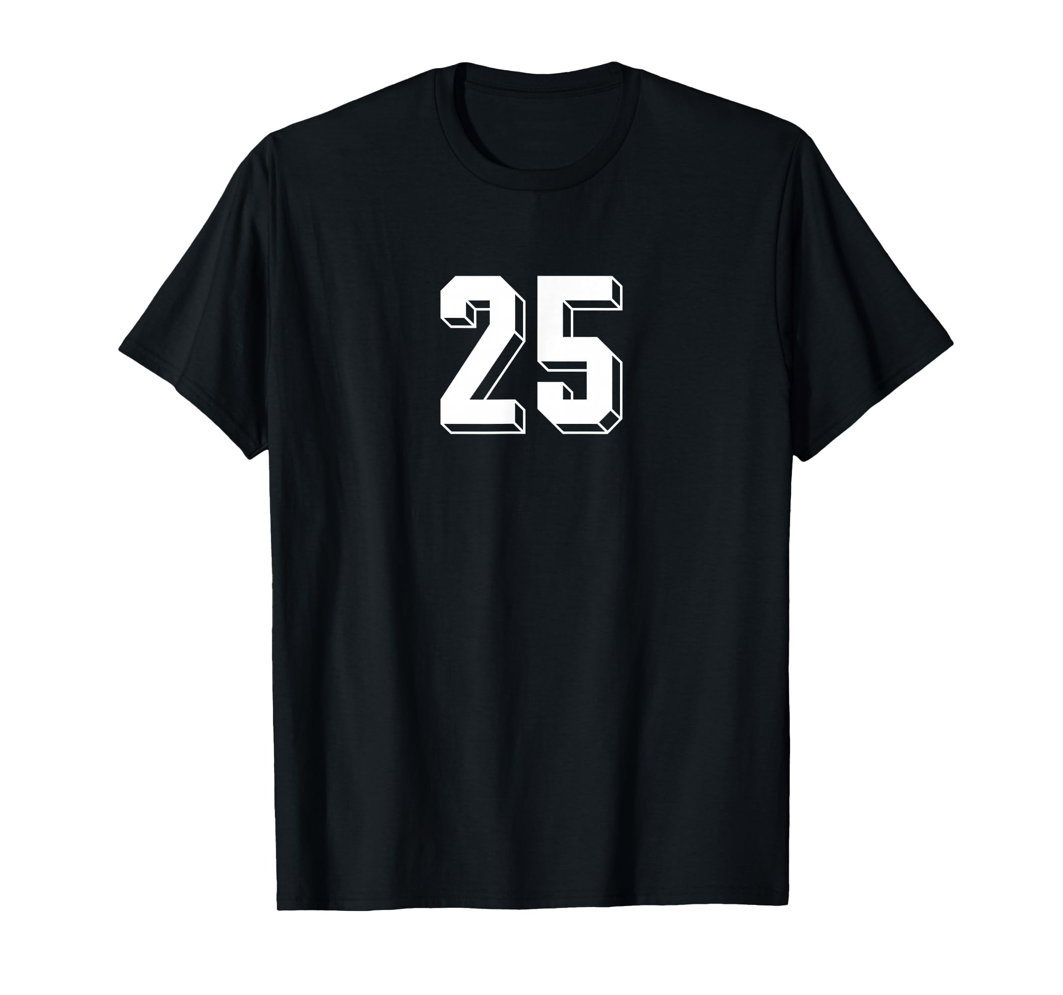 Number 25 80S 90S Soccer Team Jersey T-Shirt - Graphic Print Unisex