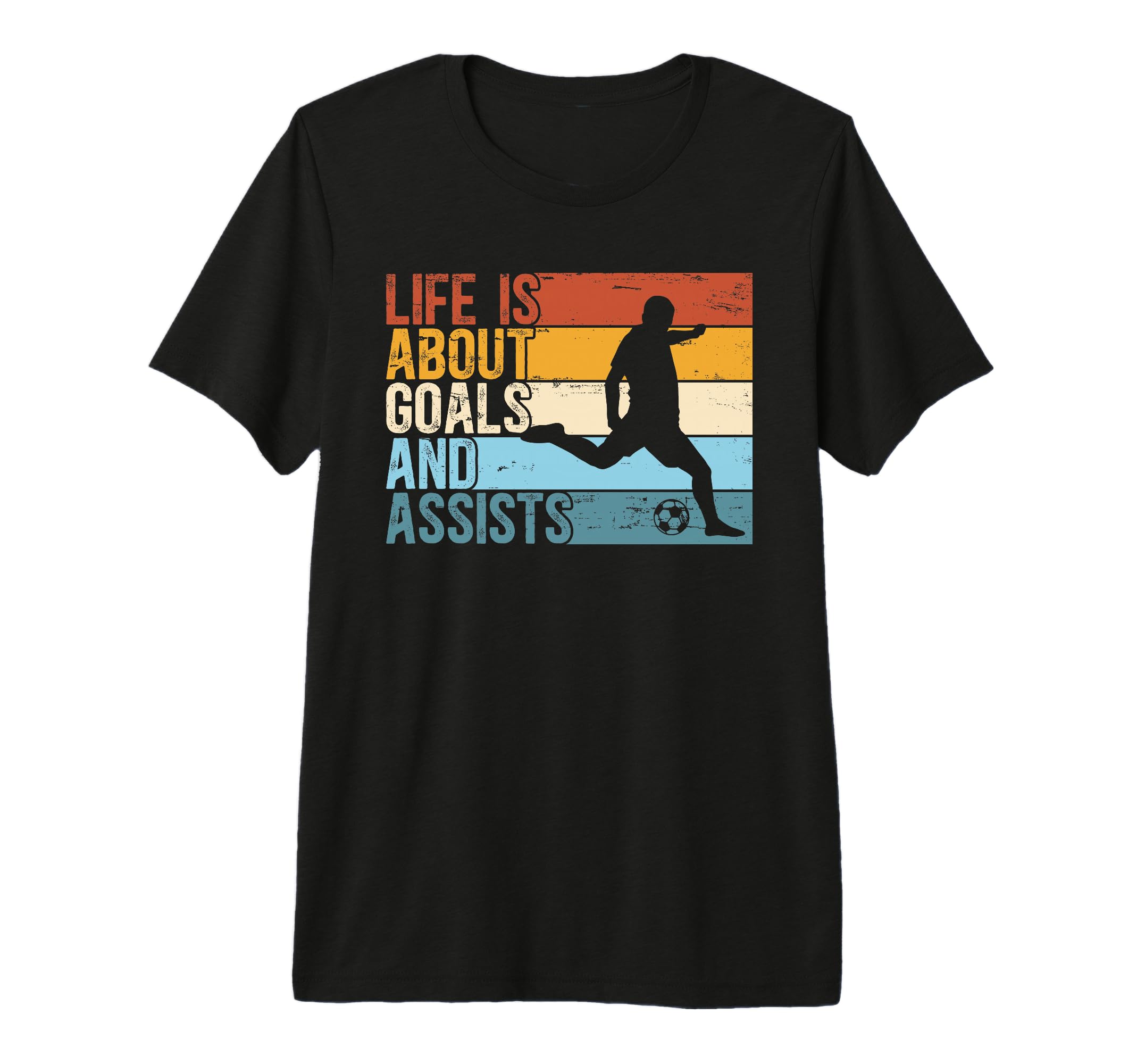 Funny Soccer Life Is About Goals And T-Shirt - Unique Graphic Men Women