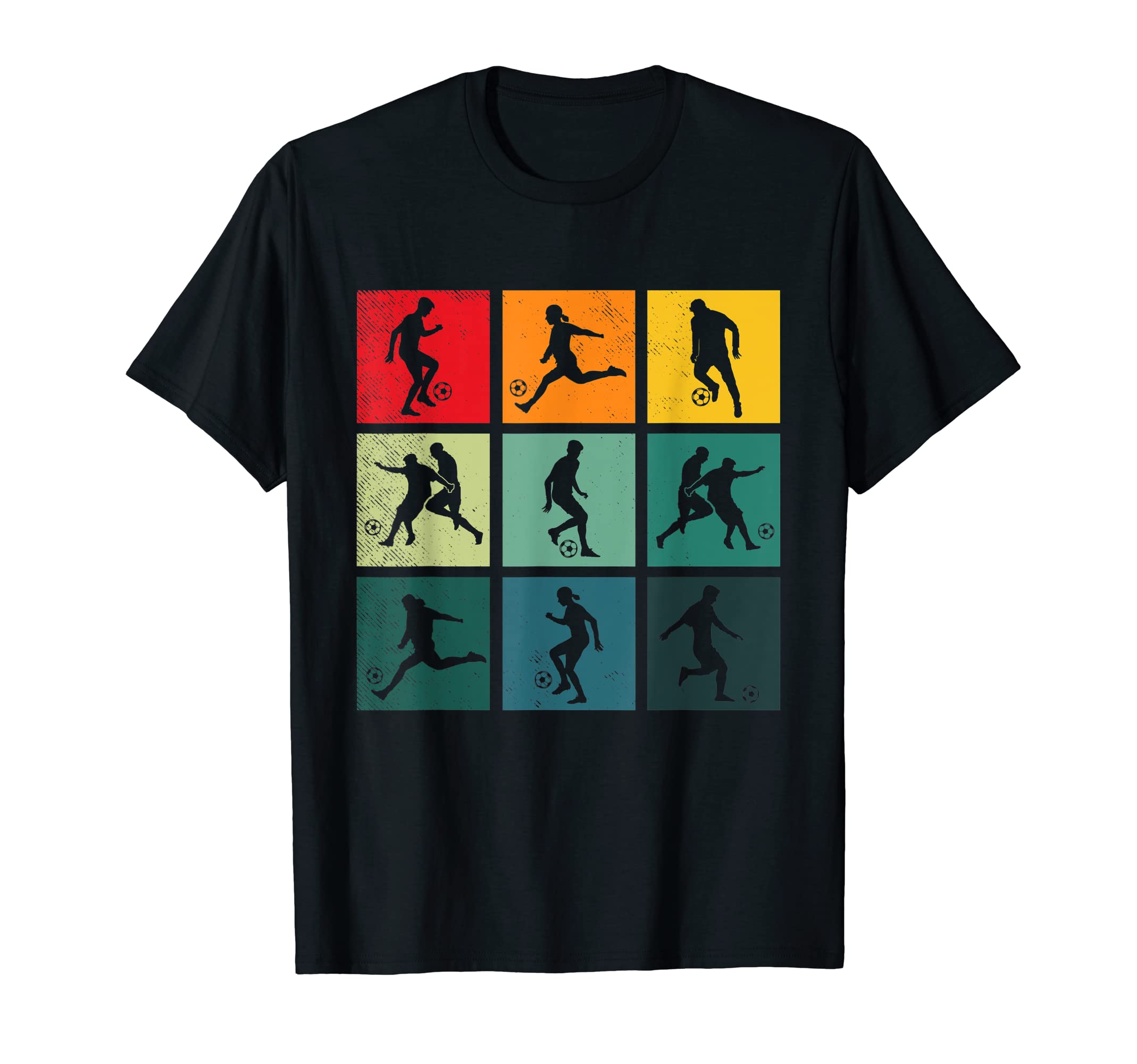 Soccer Art Silhouette Pose T-Shirt - Minimalist Print for Adults