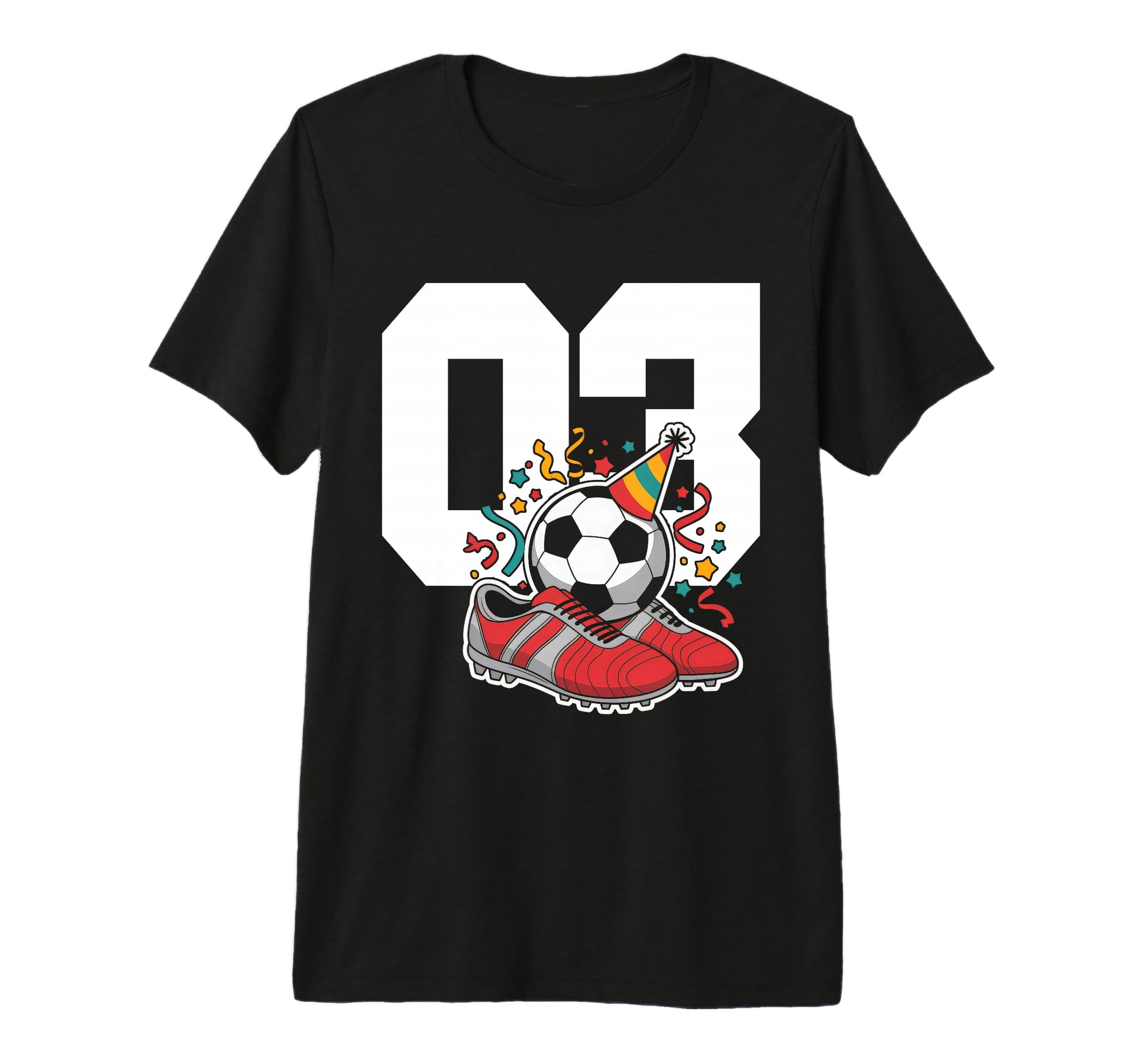 3 Soccer Birthday Gift Soccer Fan T-Shirt - Unique Graphic Men Women
