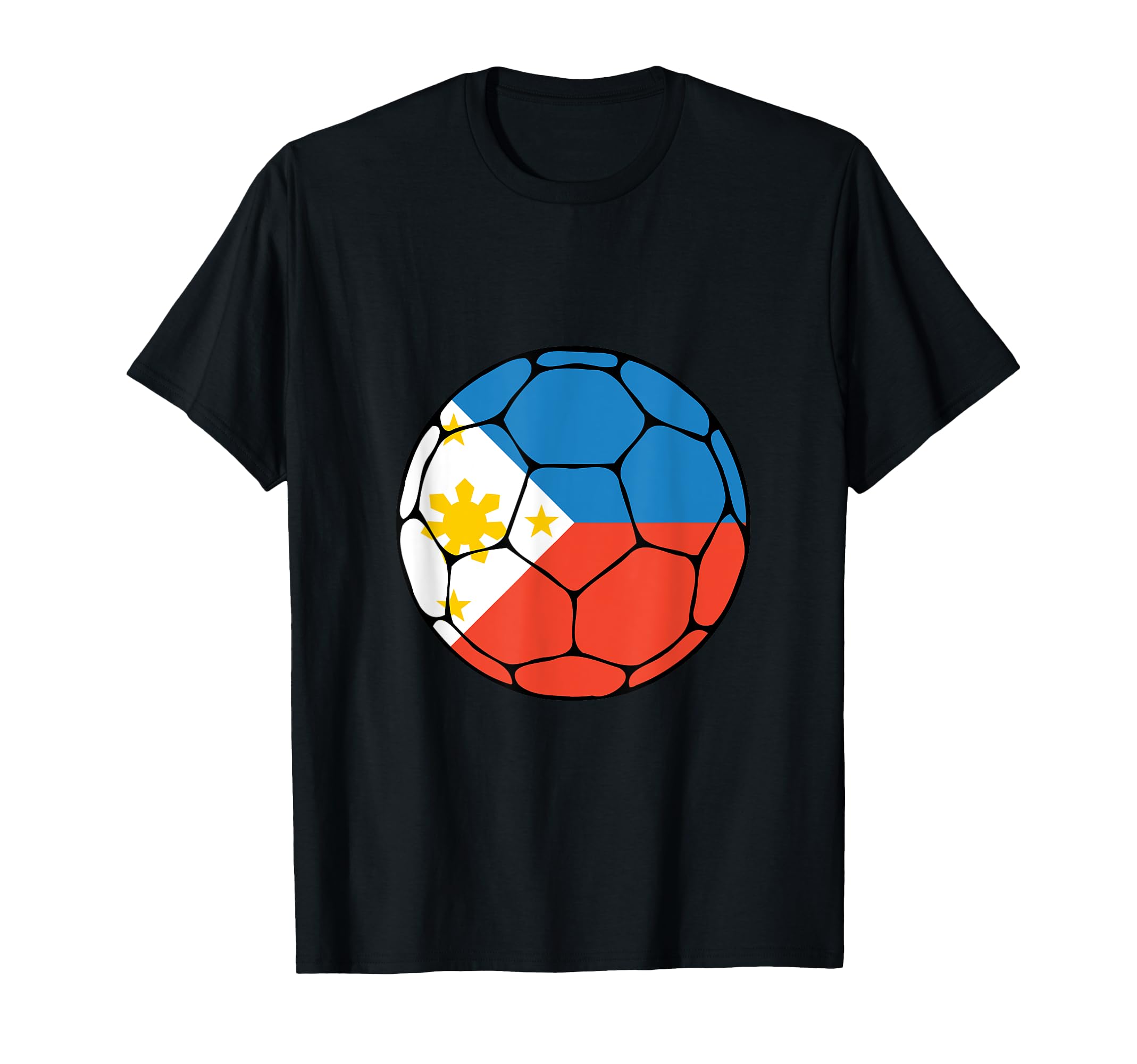 Philippines Soccer Ball Flag T-Shirt - Fun Novelty Design for Adults