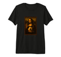 Mona Lisa Loves Soccer Tri Blend T-Shirt - Unique Graphic Unisex