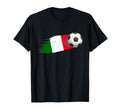 Italy Football Ball Italy Flag Jersey T-Shirt - Streetwear Style Men Women