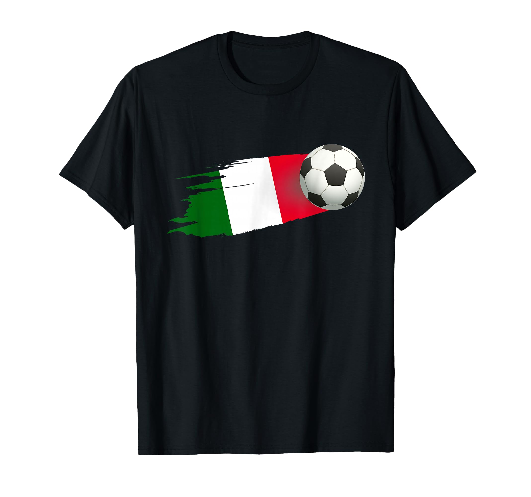 Italy Football Ball Italy Flag Jersey T-Shirt - Streetwear Style Men Women