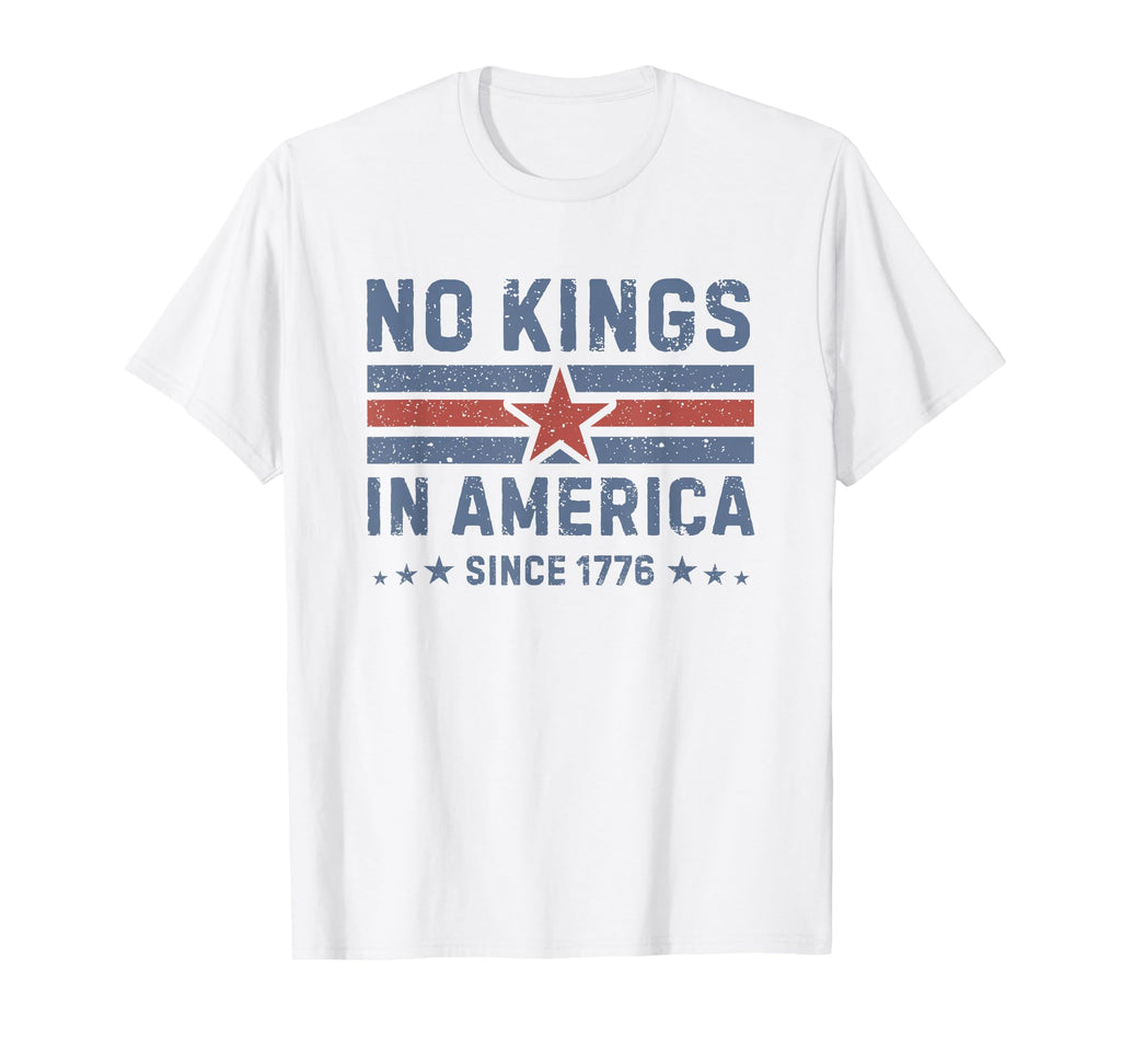 No Kings America Since 1776 T-Shirt - Minimalist Print for Adults
