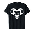 Soccer Number 39 Jersey Funny Soccer T-Shirt - Unique Graphic Men Women