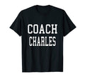 Coach Charles Custom Football Soccer T-Shirt - Graphic Print Unisex