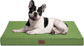 Outdoor Dog Bed for Medium Dogs, Waterproof Dog Bed for Medium Dogs Cats, Orthopedic Egg Crate Foam Pet Bed with Washable and Removable Oxford Cover, Light Green