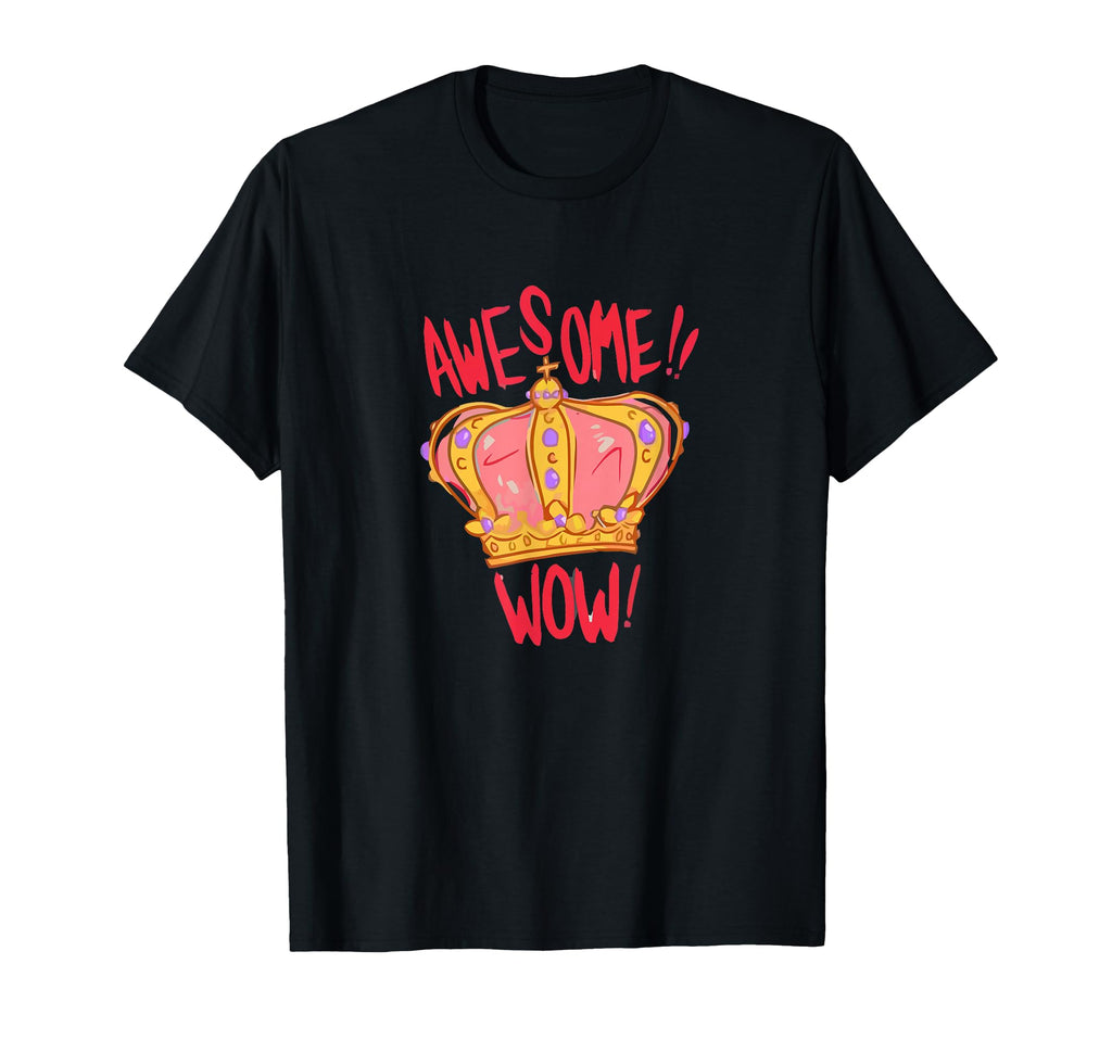 King George Awesome Wow T-Shirt - Fun Novelty Design for Adults