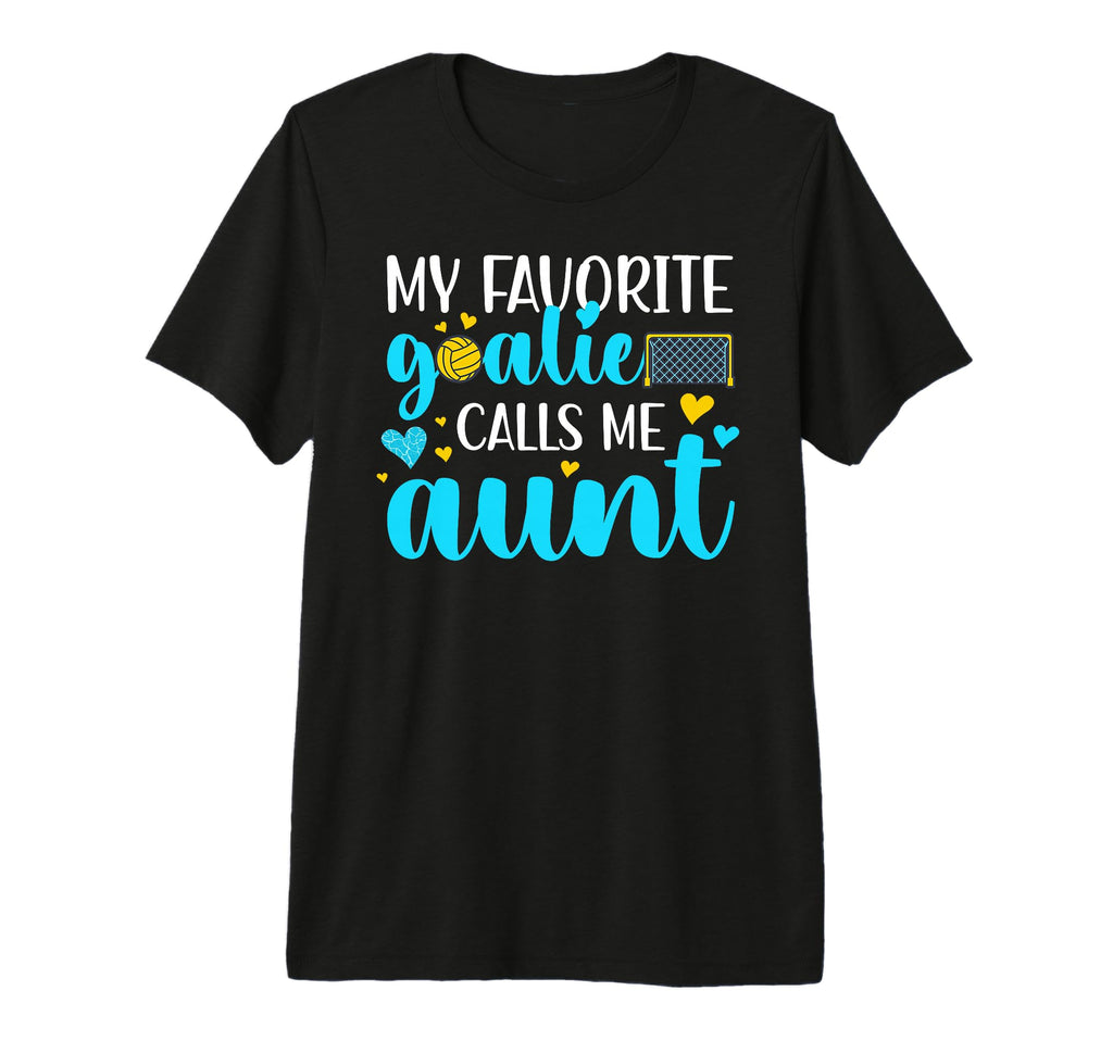 Proud Water Polo Goalie Aunt Water T-Shirt - Minimalist Print for Adults