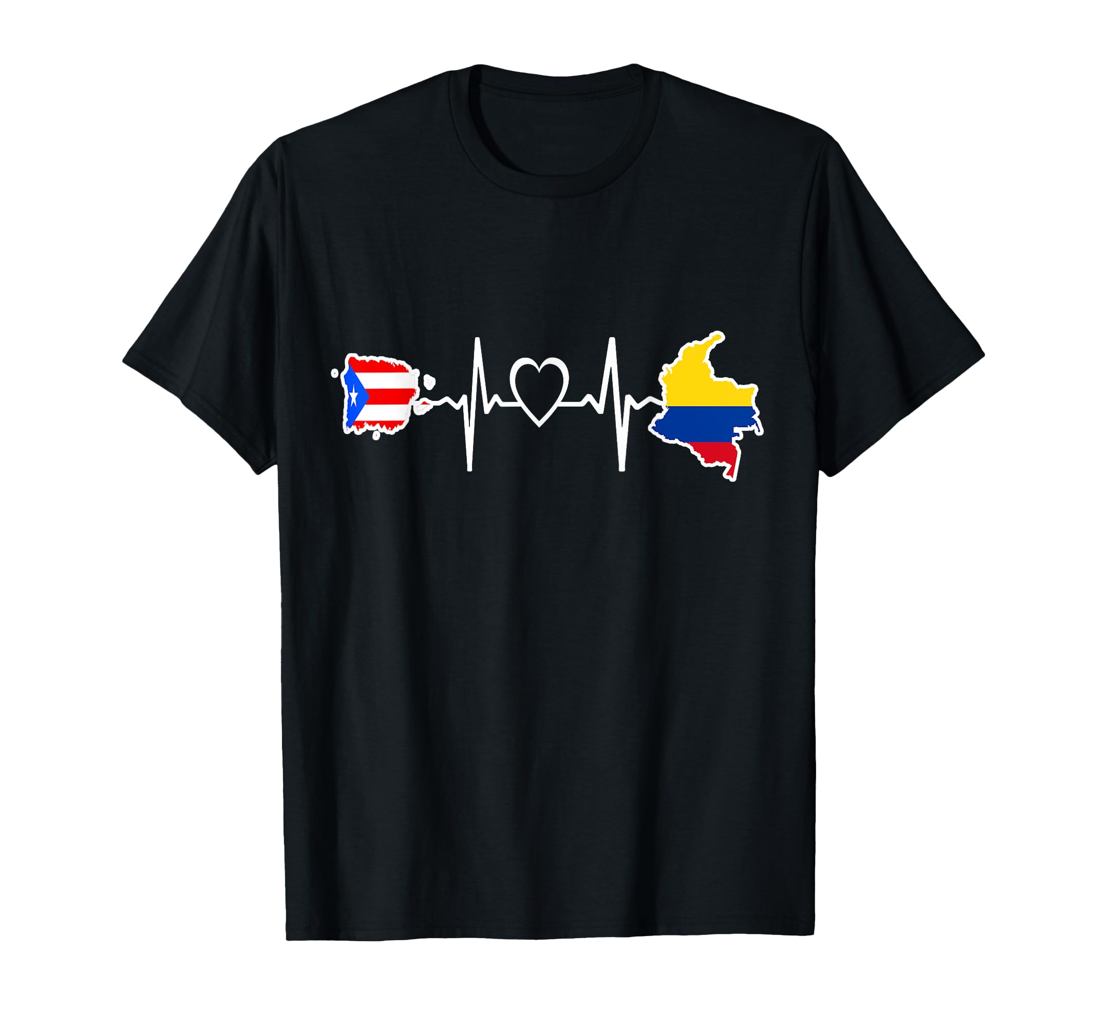Peurto Rico Colombia Flag Peurto Rican T-Shirt - Unique Graphic Men Women