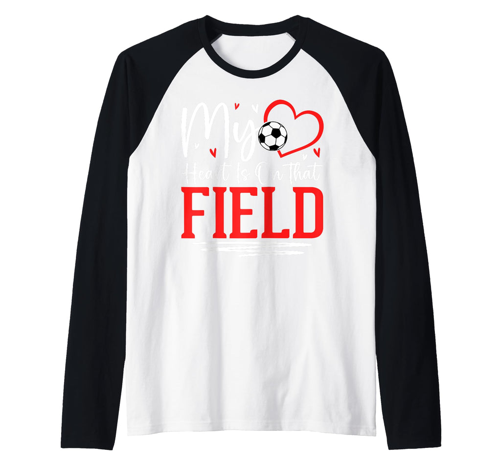 My Heart Is That Field Soccer Ball Sweatshirt - Graphic Print for Adults
