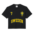 Sweden Team No 7 Sports Swedish Flag Hoodie - Graphic Print for Adults