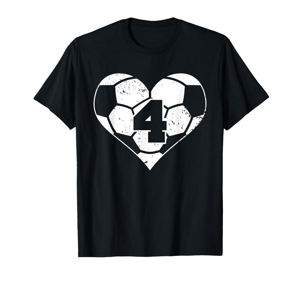 Soccer Number 4 Jersey Funny Soccer T-Shirt - Streetwear Style Men Women