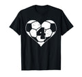 Soccer Number 4 Jersey Funny Soccer T-Shirt - Streetwear Style Men Women
