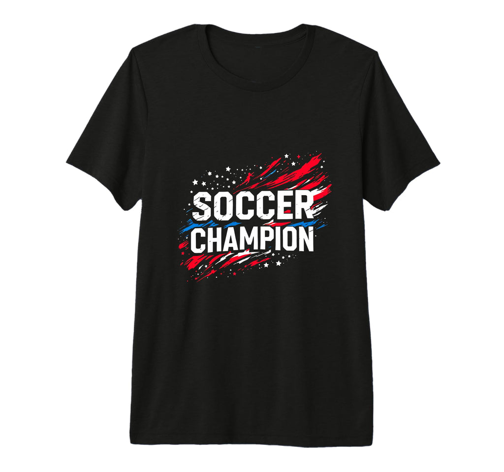 Soccer Champion Soccer Sports Tri Blend T-Shirt - Aesthetic Graphic Unisex