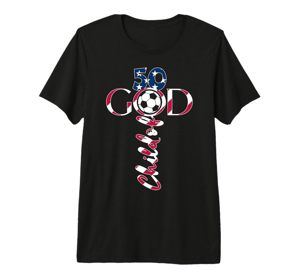 Jesus 50 Years Child God Soccer 50Th T-Shirt - Novelty Apparel Men Women