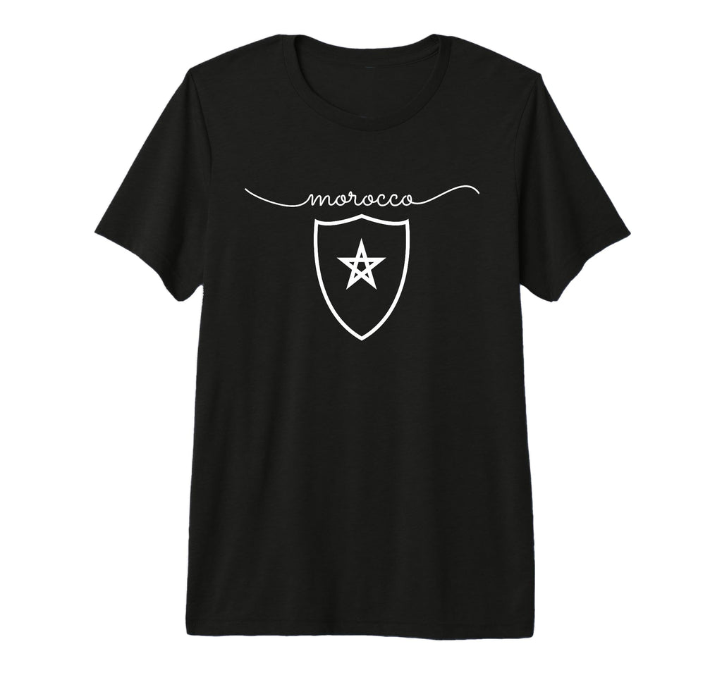 Morocco Flag Moroccan Soccer Morocco T-Shirt - Minimalist Print for Adults