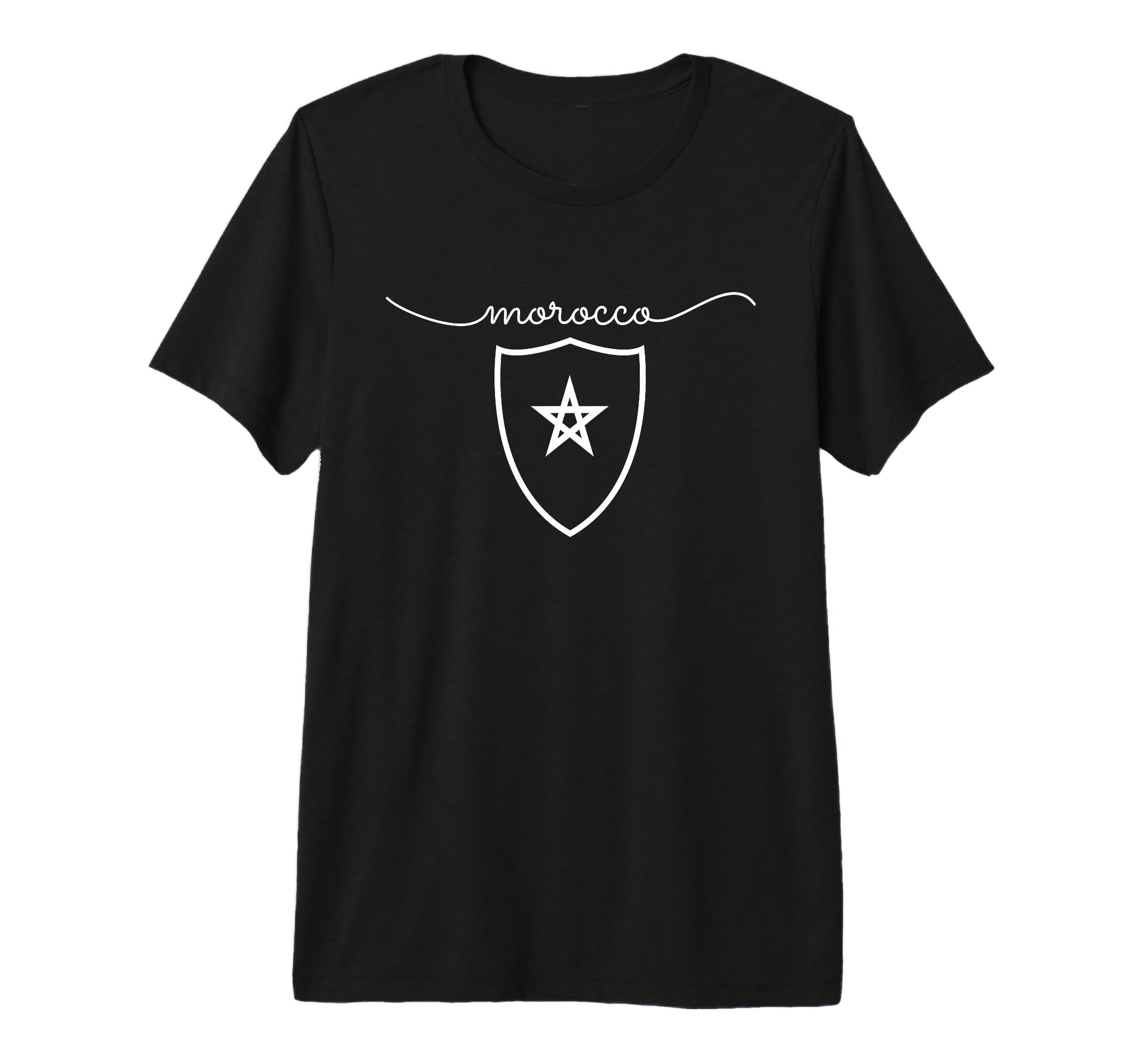 Morocco Flag Moroccan Soccer Morocco T-Shirt - Minimalist Print for Adults
