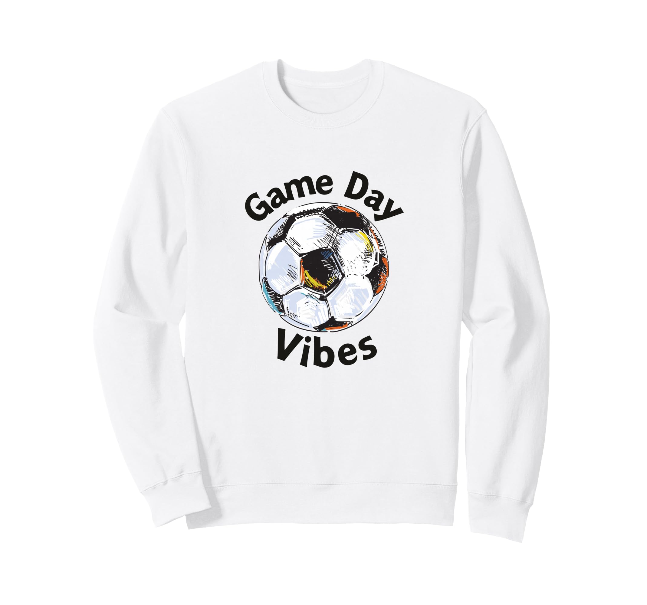 Soccer Game Day Vibes Football Sweatshirt - Aesthetic Graphic Unisex