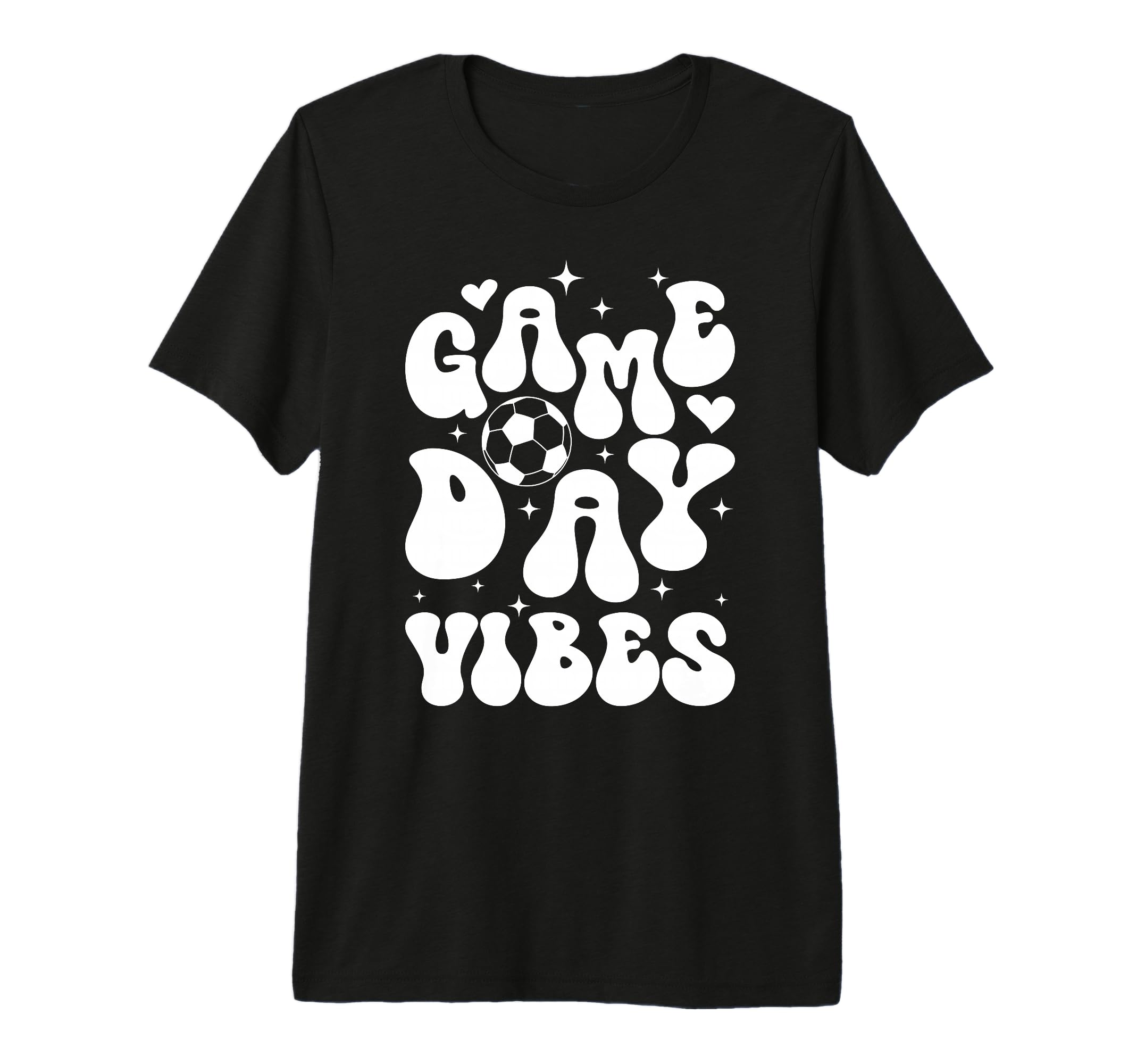 Groovy Soccer Game Day Vibes Game Day T-Shirt - Minimalist Print Unisex