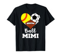 Ball Mimi Heart Funny Softball Soccer T-Shirt - Custom Art Print Unisex