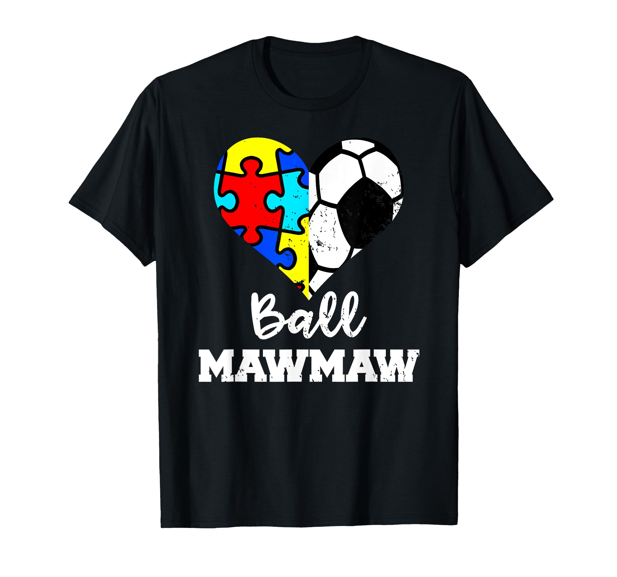 Autism Soccer Mawmaw Funny Autism T-Shirt - Aesthetic Graphic for Adults