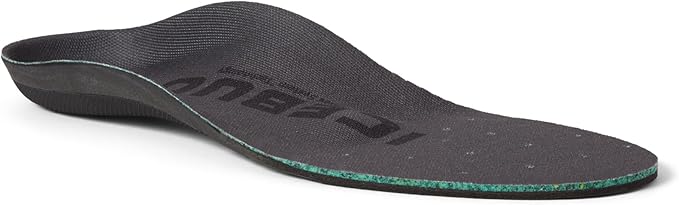 Icebug Comfort Insoles with Dynamic Arch Support, Charcoal Medium Arch, M 13