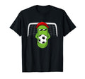 Funny Pickle Playing Soccer T-Shirt - Casual Everyday Wear Unisex