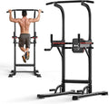 ZENOVA Pull Up Bar Dip Station Multi-Function Strength Training Equipment for Men Women Muscle Building 330/500 LBS Weight Capacity