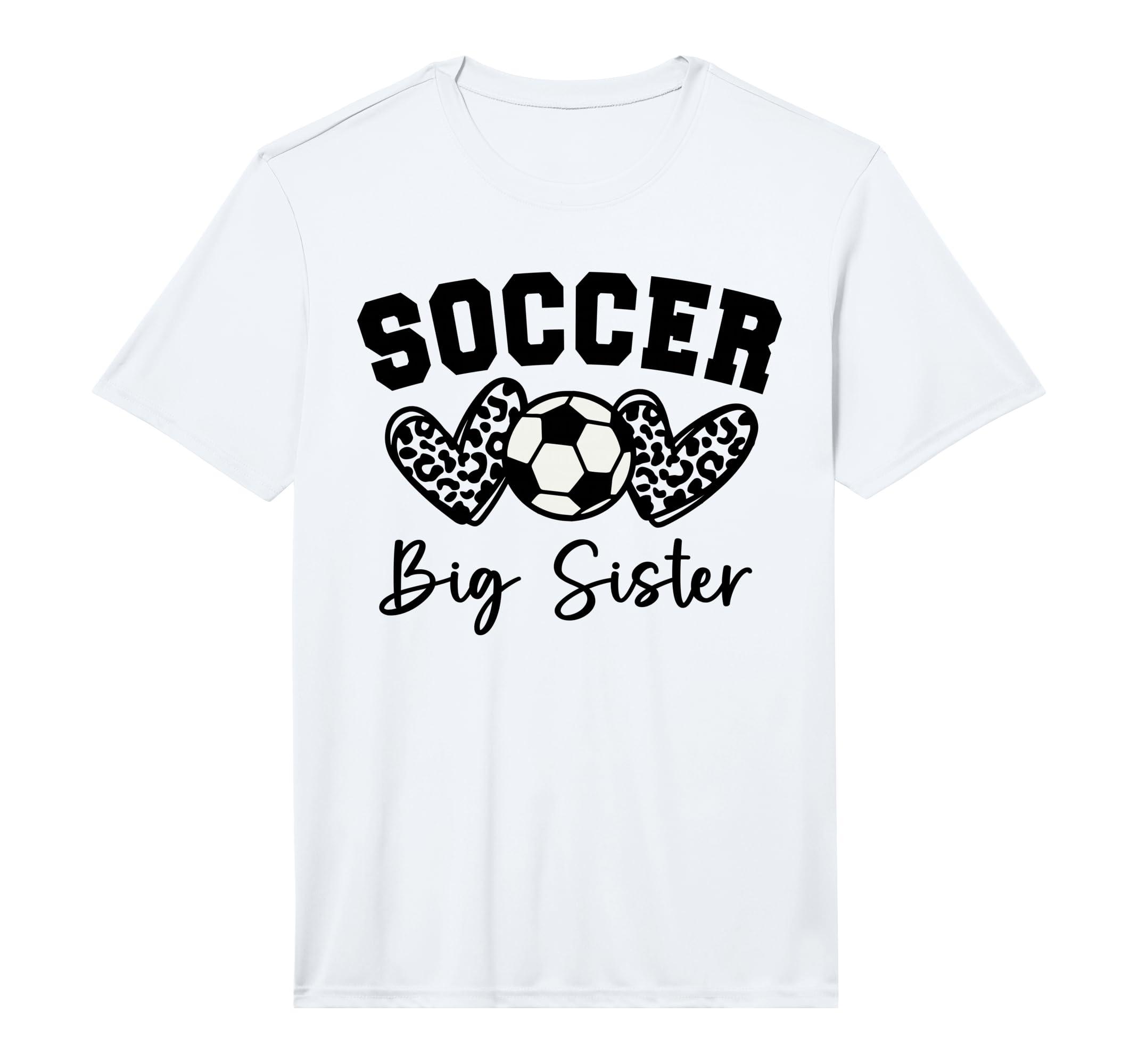 Soccer Big Sister Matching Family T-Shirt - Aesthetic Graphic for Adults